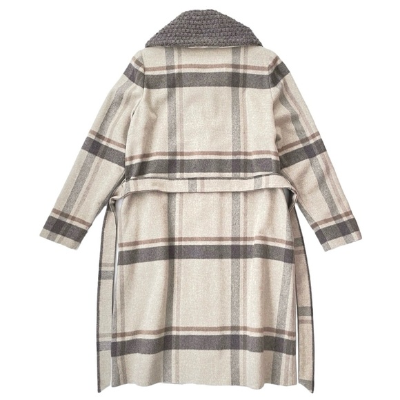 Wool/Angora Coat, Knit Collar, Dominic Bellissimo, Made in Canada, Size 6 - Picture 6 of 13